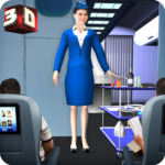 Airhostess Flight Pilot 3D Sim 3.6 APK MOD Unlimited Money