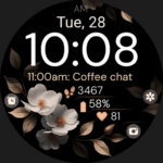 Bronze Flowers watch face VARY APK MOD Premium