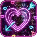 Neon love hearts livewallpaper 1.0 APK MOD Premium