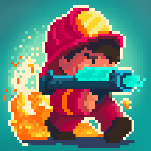 Firefighter pixel shooter 0.0.13 APK MOD Unlimited Money