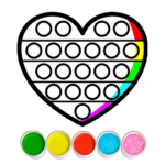 Glitter Pop It Coloring Game 1.7 APK MOD Unlimited Money