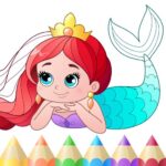 Mermaid coloring book gradient 1.0.8 APK MOD Unlimited Money